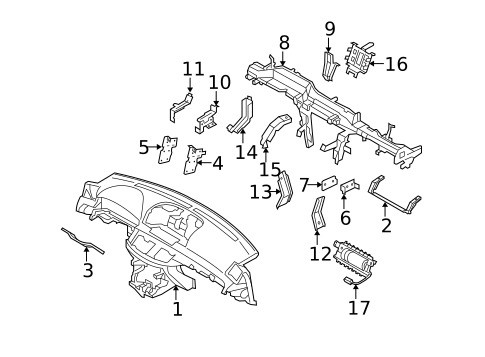 Instrument Panel for 2008 INFINITI M45 #0