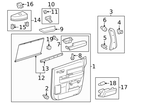 Rear Door for 2008 Toyota Sequoia #2