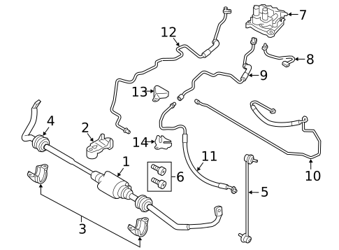 Stabilizer Bar & Components for 2013 BMW 650i xDrive #0