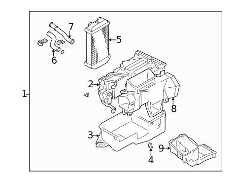 Heater Components for 1998 Toyota 4Runner #1