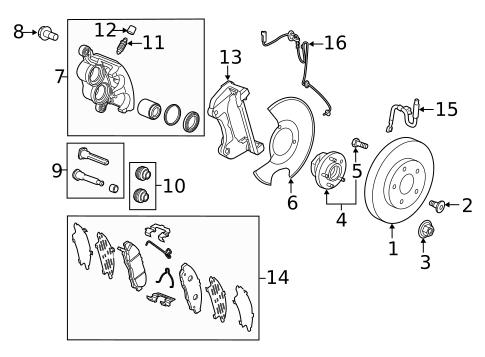 Front Brakes for 2024 Buick Enclave #0