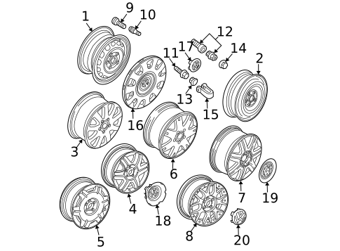 Wheels for 2002 Volkswagen Passat #0