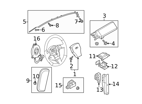 Air Bag Components for 2007 INFINITI G35 #0