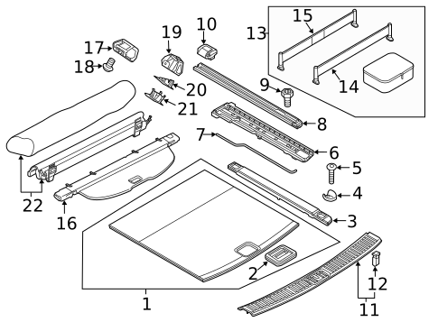 Interior Trim - Rear Body for 2018 Porsche Cayenne #0