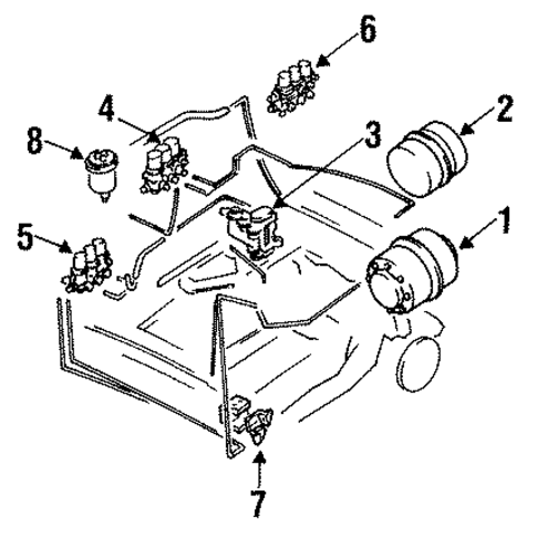 Suspension Control for 1994 Mitsubishi Diamante #0
