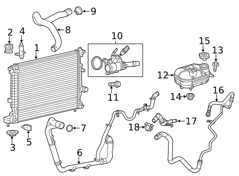 Radiator & Components for 2016 Chrysler 200 #0