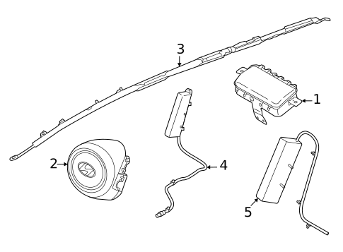Air Bag Components for 2024 Hyundai Tucson #0