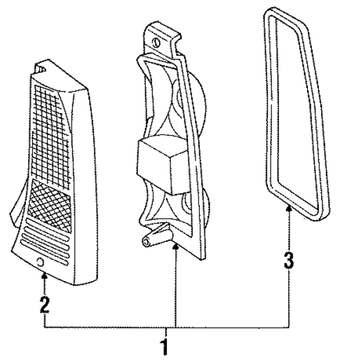 Tail Lamps for 1992 Mercury Sable #1