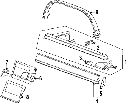 Rear Body for 2025 Chevrolet Corvette #1