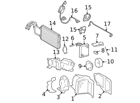 Condenser, Compressor & Lines for 2009 Lincoln Town Car #1