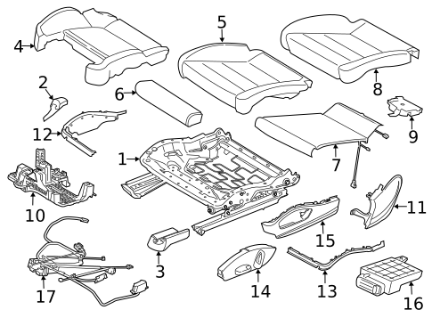 Front Seat Components for 2019 Porsche 911 #5