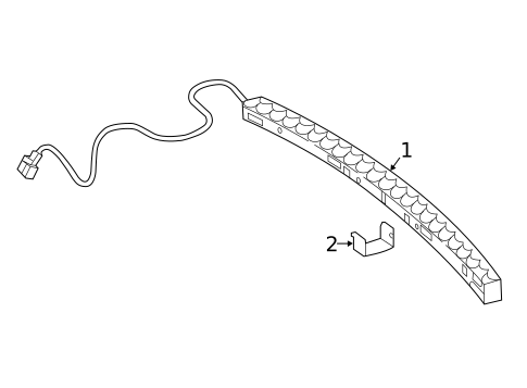 High Mounted Stop Lamp for 2022 Mercedes-Benz C43 AMG #0
