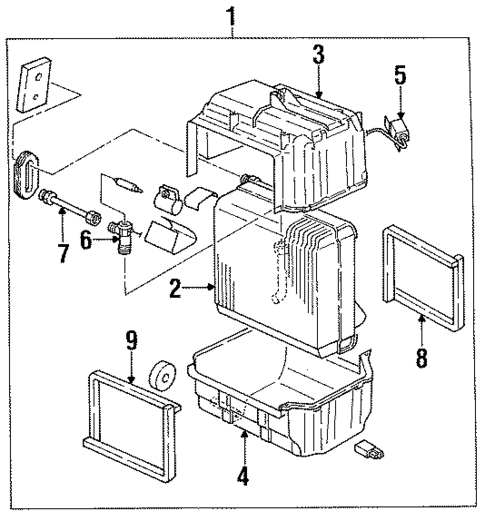 Condenser, Compressor & Lines for 1996 Honda Passport #4