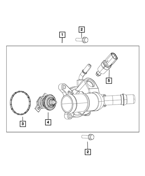 Water Pump and Related Parts for 2015 Jeep Renegade #2
