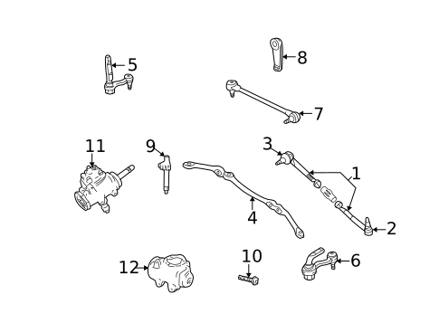 Steering Gear & Linkage for 1985 GMC Safari #0