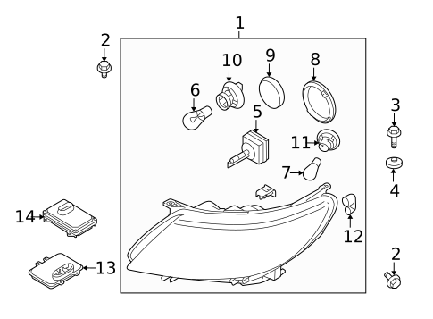 Bulbs - Chassis for 2008 Saab 9-3 #4