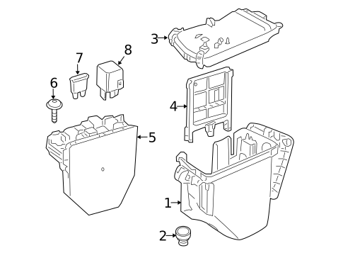 Fuse & Relay for 2014 Mercedes-Benz E350 #0