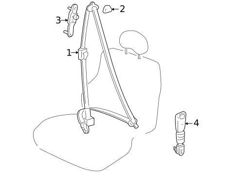 Seat Belt for 2008 Kia Amanti #0