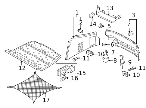 Interior Trim - Rear Body for 2001 Audi TT Quattro #0