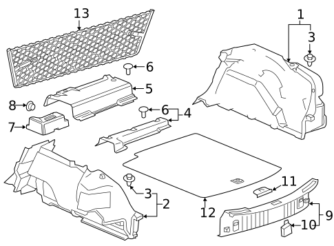 Interior Trim - Rear Body for 2017 Buick LaCrosse #1