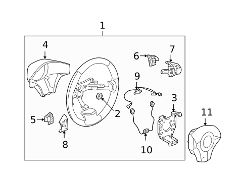 Steering Wheel & Trim for 2008 Pontiac G5 #1