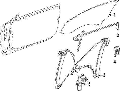 Glass - Door for 2024 Mercedes-Benz CLE53 AMG #0