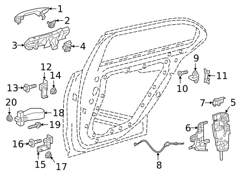 Lock & Hardware for 2016 Mercedes-Benz C 450 AMG® #11