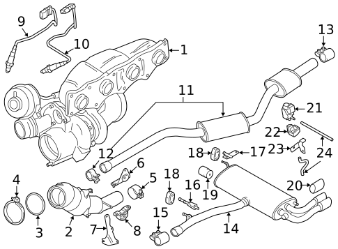Exhaust Components for 2016 BMW X4 #0