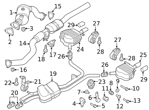 Exhaust Components for 2013 Audi A8 Quattro #0