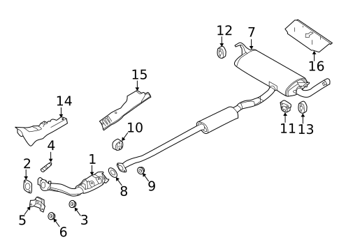 Exhaust Components for 2019 Nissan Rogue #0