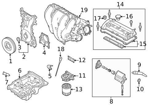 Engine Parts for 2011 Mazda CX-7 #2