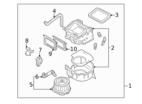 Blower Motor & Fan for 1994 Subaru Impreza #0
