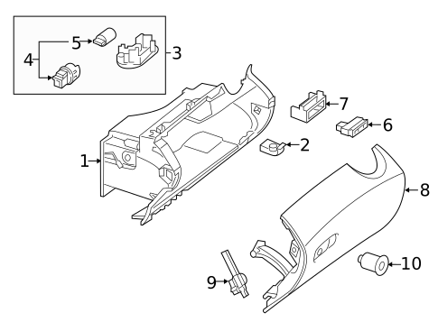 Glove Box for 2021 Mercedes-Benz C63 AMG #1