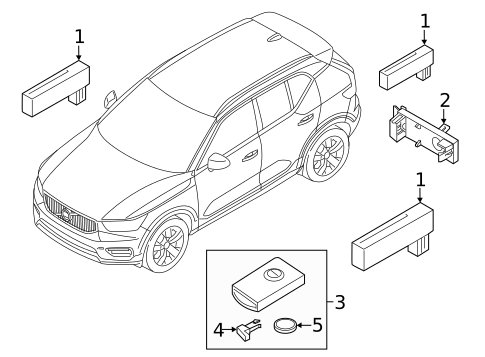 Keyless Entry Components for 2019 Volvo XC40 #1