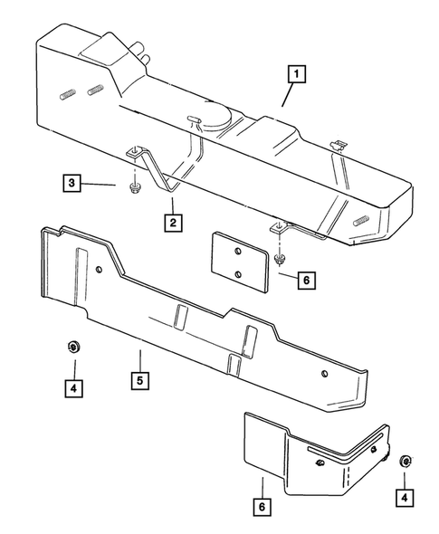 Tank, Fuel for 2001 Dodge Ram 2500 #0