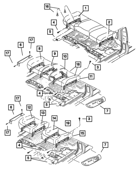 Adjusters, Covers, Shields, and Risers for 2001 Dodge Dakota #0