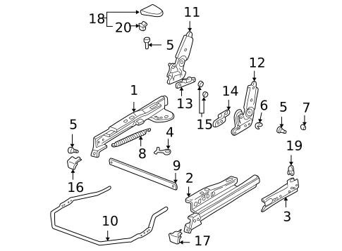 Tracks & Components for 2005 Pontiac Bonneville #1