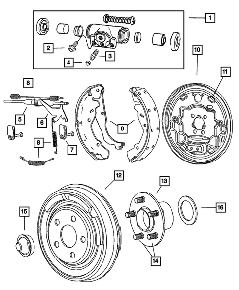 Rear Brakes for 2005 Chrysler PT Cruiser #2