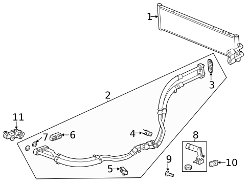Trans Oil Cooler for 2025 Cadillac CT5 #0