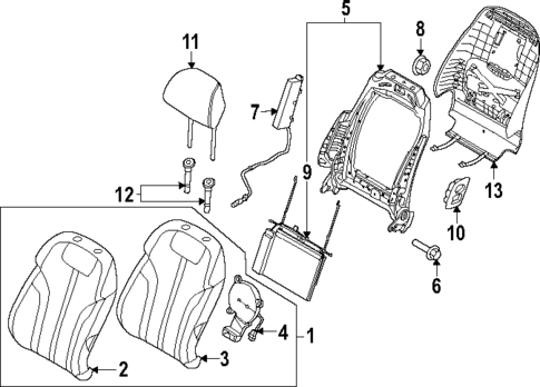 Lumbar Control Seats for 2023 Genesis Electrified G80 #0