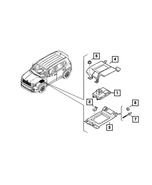 Gearshift Controls and Related Parts for 2023 Jeep Renegade #2