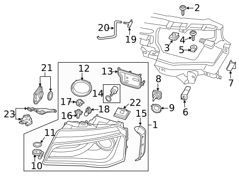 Bulbs - Chassis for 2011 Audi A8 Quattro #1