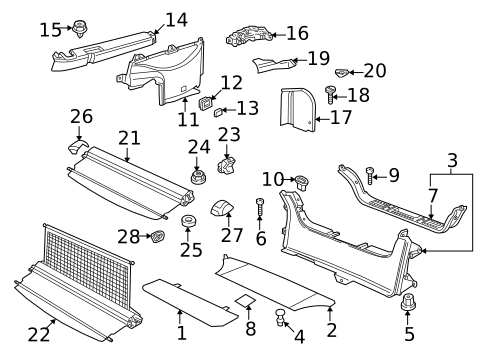 Interior Trim - Rear Body for 2001 BMW Z3 #0