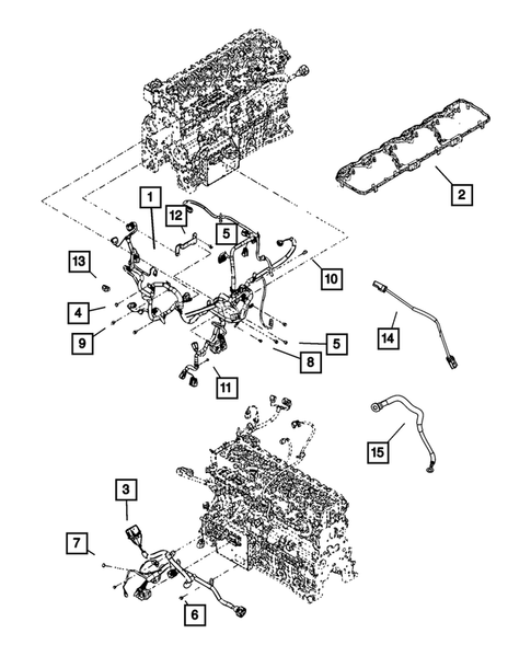 Wiring-Powertrain for 2008 Dodge Ram 3500 #0