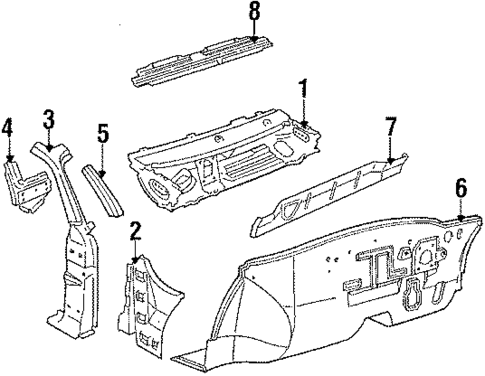 Cowl for 1985 Ford Escort #0