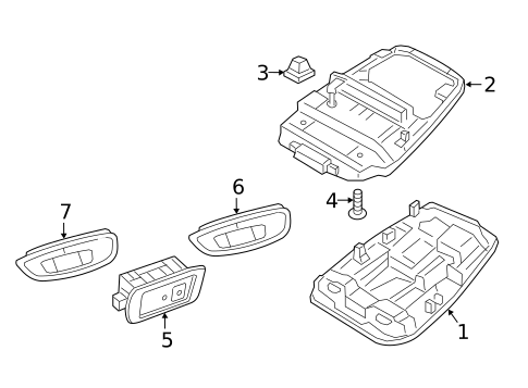 Overhead Lamps for 2019 Volvo XC90 #0