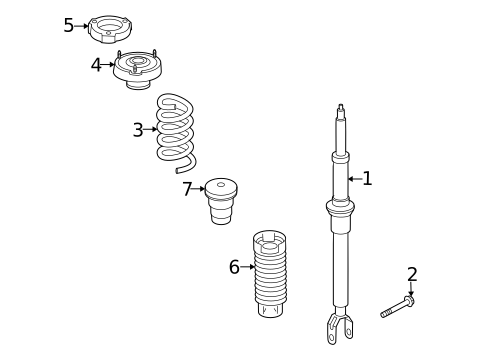 Shocks & Components for 2006 Mercedes-Benz CLS55 AMG #0