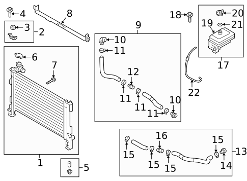 Radiator & Components for 2018 Hyundai Sonata #0