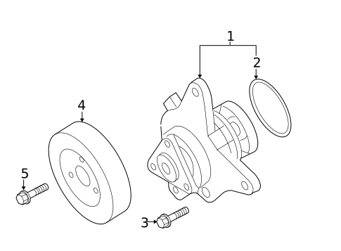 Water Pump for 2010 Mazda MX-5 Miata #0