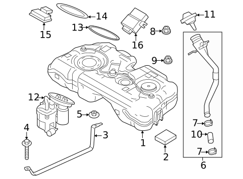 Fuel System Components for 2024 Mini Cooper Countryman #0
